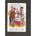 Comedy Postcard Tuck #79 Sea Food