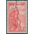 New Zealand 1937 1d+1d scarlet Health SG602 used