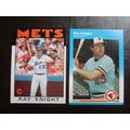 Two (2) Ray Knight Baseball Cards - See Picture...