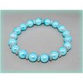 Pretty Women's Girls Baby Blue Faux Pearl Beads...