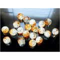 10 no. Modern Art Sparkle Crackle 10mm Beads Je...