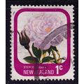 New Zealand 1975 Rose 1c Used Stamp
