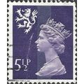 SCOTLAND, Queen Elizabeth II, Machin, violet 19...