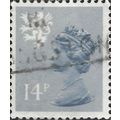 SCOTLAND, Queen Elizabeth II, Machin, light gre...