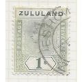 ZULULAND 1894 SG25 ESHOWE POSTMARK KEYPLATE 1/-...