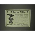 1910 Kolesch Pioneer Transit Ad - 15 lbs or 7 1/2