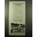 1969 Sylvania Laser System Ad - Beaming at Echo II