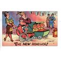 VINTAGE LINEN AMERICAN HUMOUR POSTCARD THE NEW ...