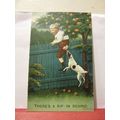 BAMFORTH No 1601 humour.. used antique postcard...