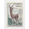 TOGO 1959 KOB ANIMAL MUFFON GOAT ANTELOPE 5F US...