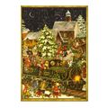ADV491 - Sellmer Advent Cards - Santa with Trai...