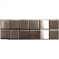 Stainless Steel Brushed Tile 1"