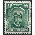 Southern Rhodesia 1924 SG1 1/2d Blue-Green Fine...