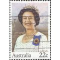 AUSTRALIA, Queen Elizabeth II, brown 1980, 22c, #3