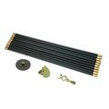 10 x 3ft Polypropylene Drain Rods 3/4in Thread ...