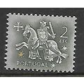 PORTUGAL 1953 2E DARK GREY MEDIEVAL KNIGHT SG 1...