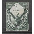 Mexico ( Mexique ) 1904-1905 Revenue stamp 1c M...