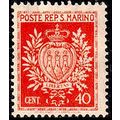 San Marino 1945 Coat of Arms 40c MNG Stamp Libe...