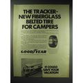 1970 Goodyear Tracker Tire Ad - Fiberglass Belt...