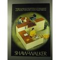 1973 Shaw-Walker Modular Work Stations Ad