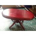Teak Oval Table 1:12th scale miniature