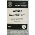 1979 programme Widnes v. Wakefield Trinity