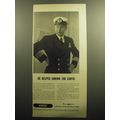 1958 Qantas Airline Ad - He helped shrink the earth