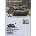 UKRAINE postcard Armed Forces Tank Challenger 2...