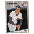 1989 Fleer Mark Grace rookie baseball card #426...