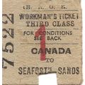 Liverpool Overhead Railway Edmondson Ticket - C...