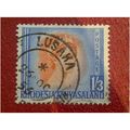 Rhodesia & Nyasaland 1954 1/- 3d Red Orange & U...