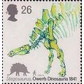 Great Britain 1991 Dinosaurs 26p Stegosaurus Un...