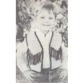 Beautiful Crochet Childs PATTERN Cowboy Vest