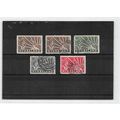 Nyasaland: 1948 GV part set: SG 130a to 133a used