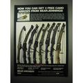 1987 Bear Archery Bows Ad - Flare, Hunter, Grizzly