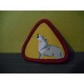 Boy Scouts Merit Badge Wolf (Yellow)