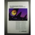 1991 Lufthansa Airline Ad - Many airlines are good That's why we improve