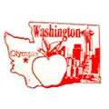 Washington Olympia Fridge Magnet