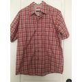 Wrangler Men's Orange Plaid Shirt Button Down S...