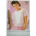 1986 Patons 8298 sleeveless top in meshlace & c...