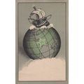 Esperanto Zamenhof Language Ship on Globe 1940'...