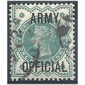 1900 O42 1/2d Blue-Green Army Official Fine Use...