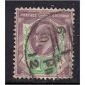 GB 1901 - 13 KEV11 1 1/2d Purple/Green Wmk 49.(...