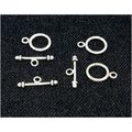 8 No Tibetan Silver Round Toggle Clasps Crafts ...