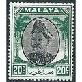 Selangor 1949 SG101 20c Black & Green Mounted M...