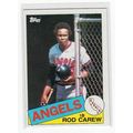 1985 Topps Rod Carew baseball card #300 – Angels