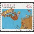 AUSTRALIA, SPORT, Skateboarding s/a, blue 1990, 43c, #4