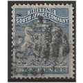 Rhodesia 1892 SG2 6d Ultramarine Fine Used . ..