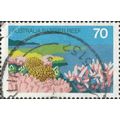 AUSTRALIA, FLOWER, Barrier Reef, blue 1976, 70c...