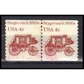 Used 1898A 4c Stagecoach Fine CNP Left 3 PA0324
